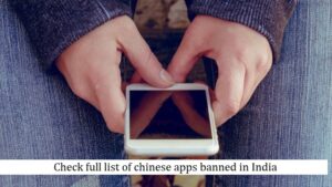 chinese apps banned in India